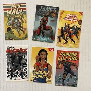 NBA Basketball Heroes Among Us Adidas Sticker James Hardin‎ Damian Lillard Rare